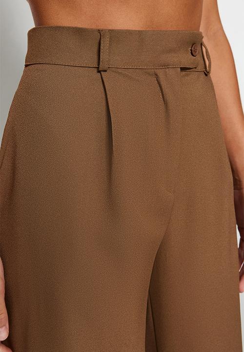 Trendyol - Wide leg long trouser - brown