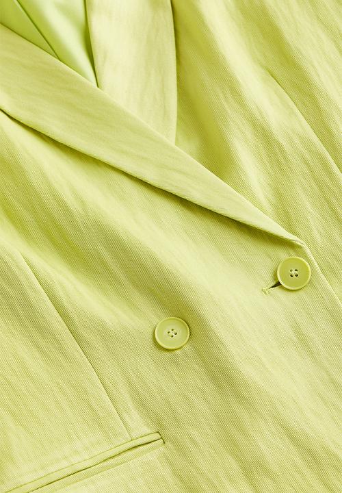H&M - Double-breasted blazer - lime green