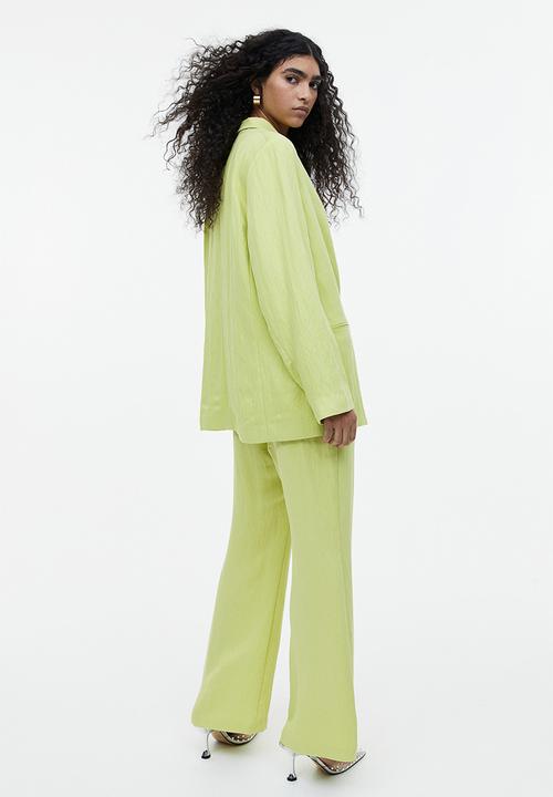 H&M - Double-breasted blazer - lime green
