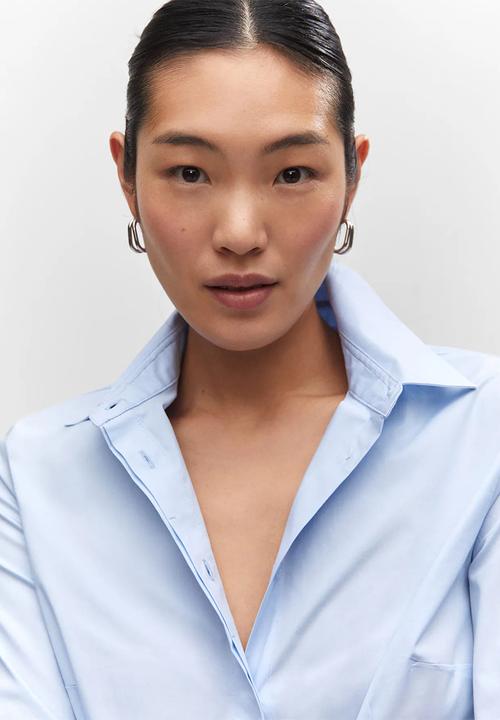 MANGO - Shirt sofia - light blue.