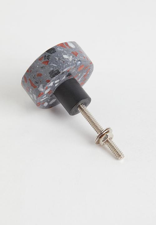 H&M - Terrazzo knob - dark grey 