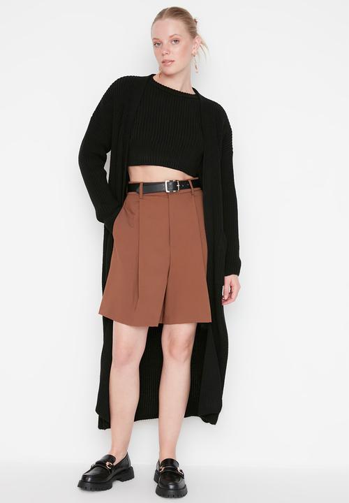 Trendyol - Long basic cardigan - black