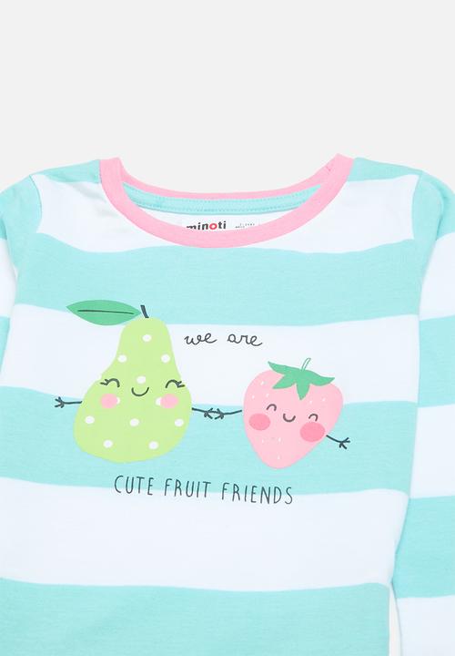 MINOTI - Girls 2 pack fruit friends pyjama set - multi