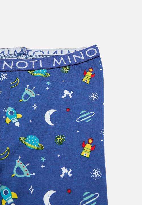 MINOTI - Boys 2 pack space pyjama sets - multi