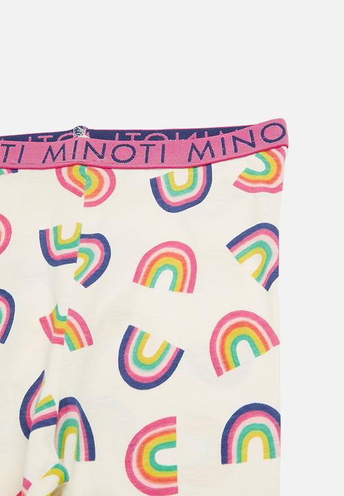MINOTI - Girls 2 pack rainbows pyjama set - multi