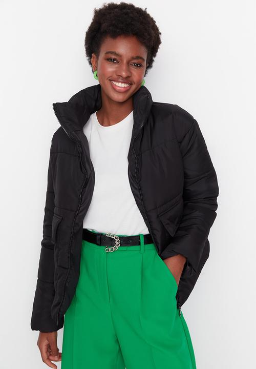 Trendyol - Oversize puffer jacket - black