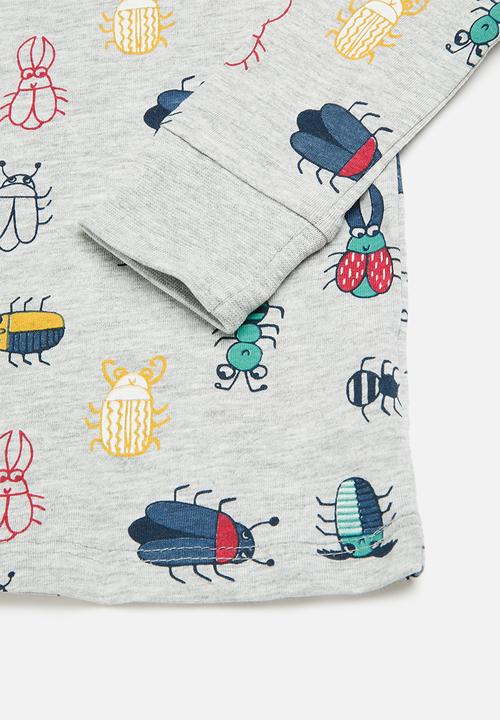 MINOTI - Boys 2pc bugs pyjama set - grey