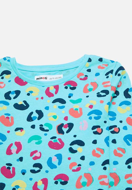 MINOTI - Girls 2 pack multi aop pyjama set - blue