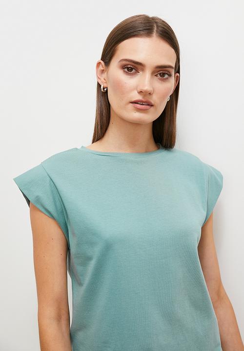 edit - Grown on sleeve t-shirt - sage