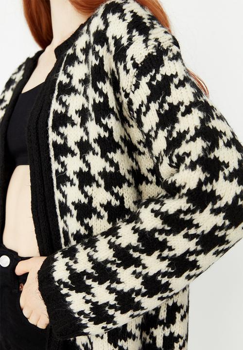 Trendyol - Pattern cardigan - black & white