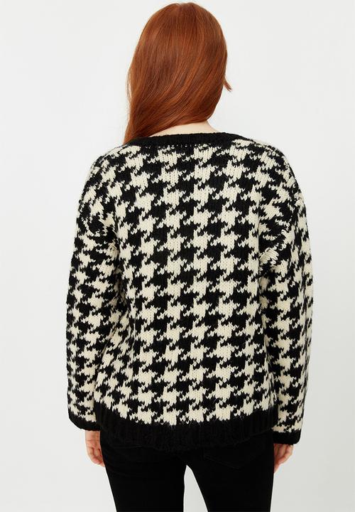 Trendyol - Pattern cardigan - black & white