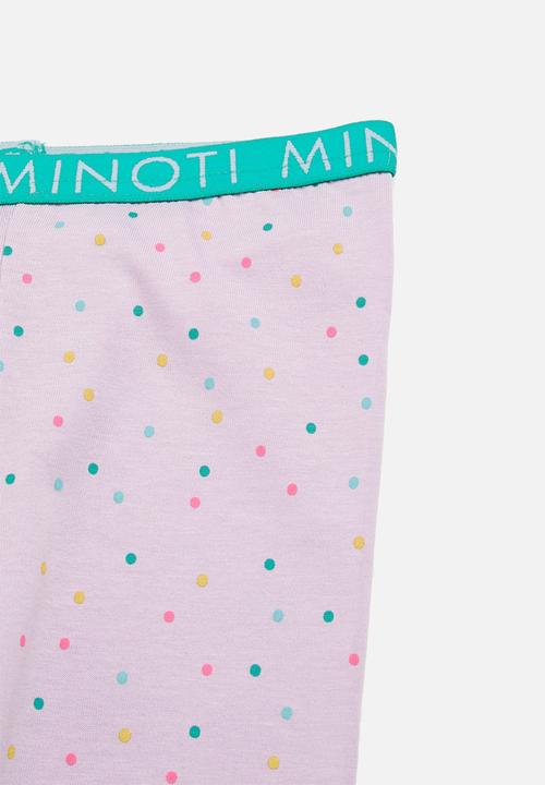 MINOTI - Girls 2 pack yay pyjama set - purple