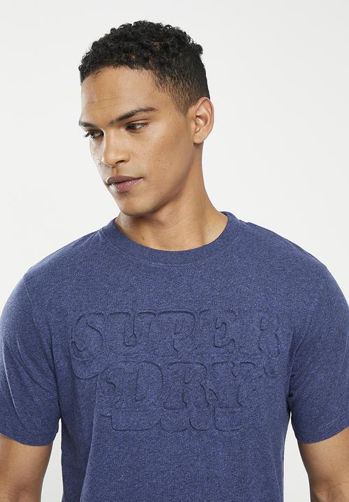 Superdry. - Vintage cooper class embs tee - bright blue marl