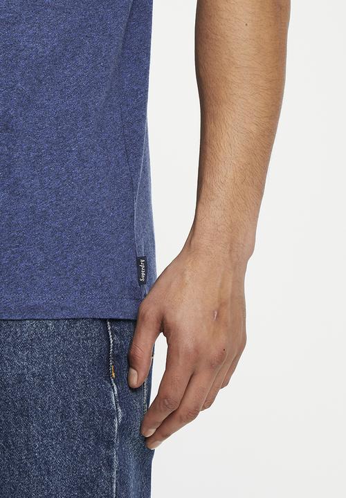 Superdry. - Vintage cooper class embs tee - bright blue marl