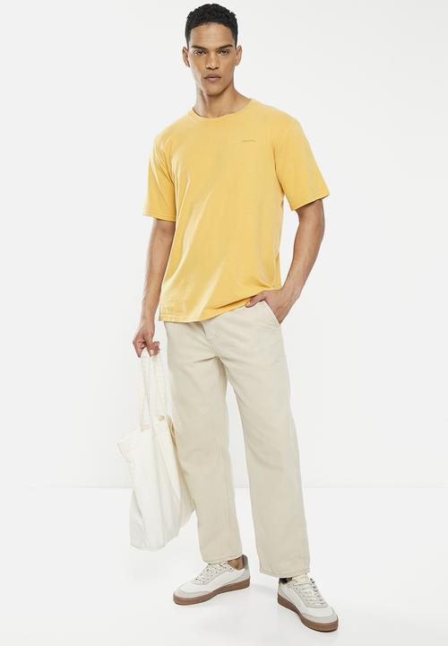 Superdry. - Vintage mark tee - nugget gold