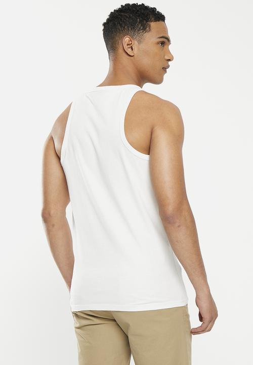 Superdry. - Vintage venue classic vest - off white
