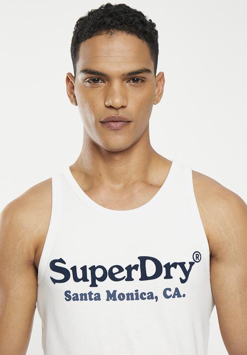 Superdry. - Vintage venue classic vest - off white