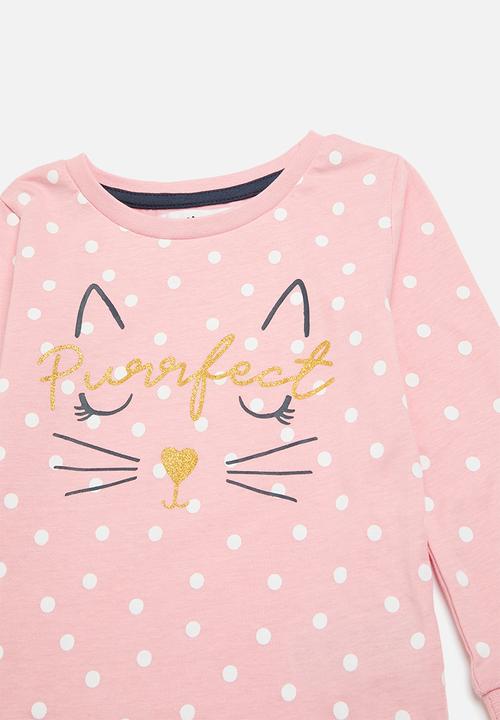 MINOTI - Girls 2 pack puurfect pyjama set - pink 