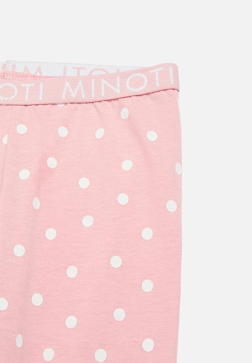 MINOTI - Girls 2 pack puurfect pyjama set - pink 