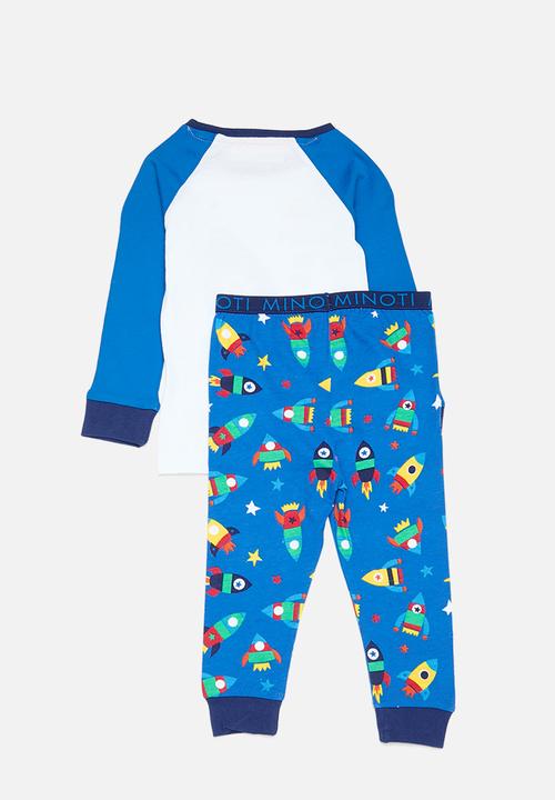 MINOTI - Boys 2 pack rockets pyjama set - multi