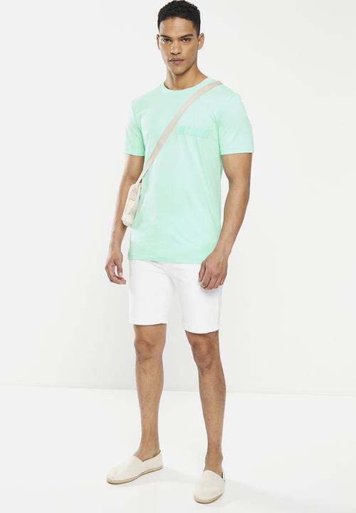 urban° - Mens urban short sleeve Tee - ice green