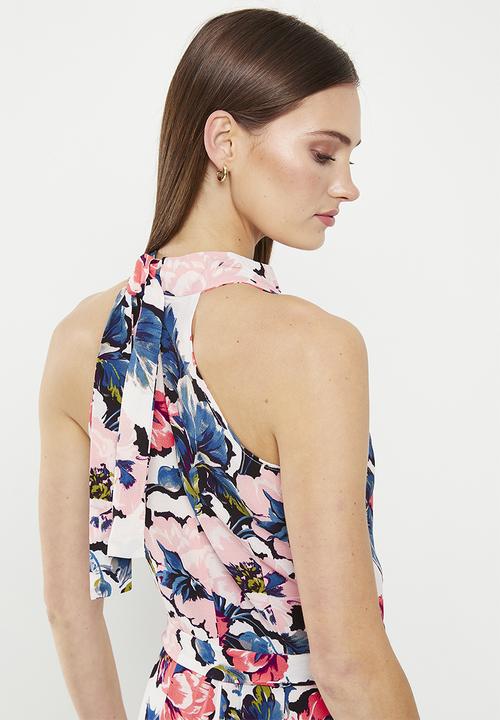 Stella Morgan - Halter neck pited jumpsuit- pink