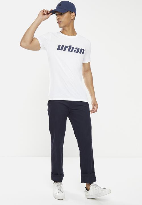 urban° - Mens urban short sleeve Tee - bright white