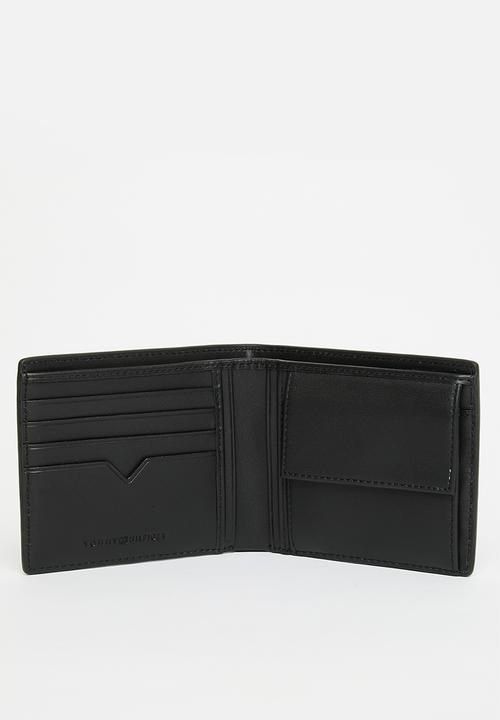 Tommy Hilfiger - TH modern leather cc and coin - black