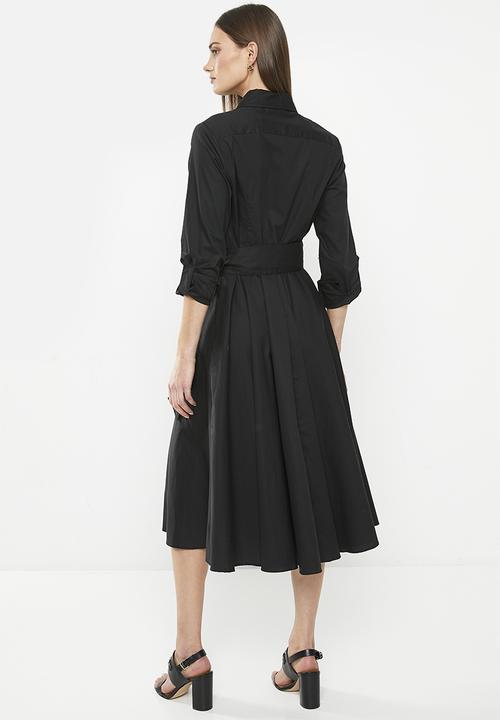 Pringle of Scotland - Pringle ari midi dress - black