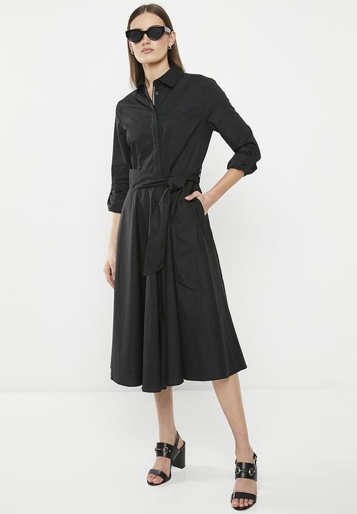 Pringle of Scotland - Pringle ari midi dress - black