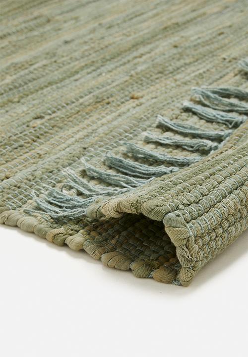 Bathroom Solutions - Chindi bath mat - green