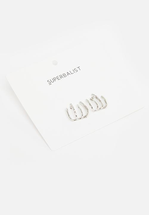 Superbalist - Faithe hoop earrings - silver