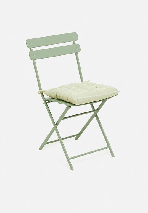 H&S - Muto outdoor seat cushion Ste of 2-emerald