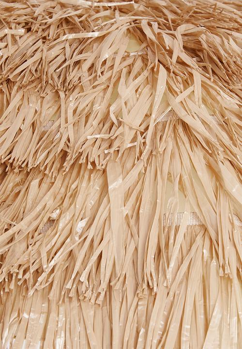 H&S - Raffia umbrella - natural 