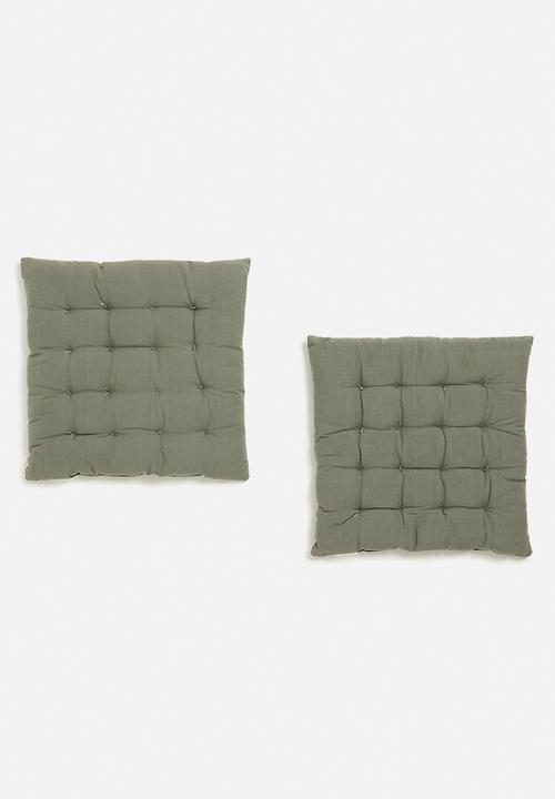 H&S - Outdoor seatpad set of 2-grey