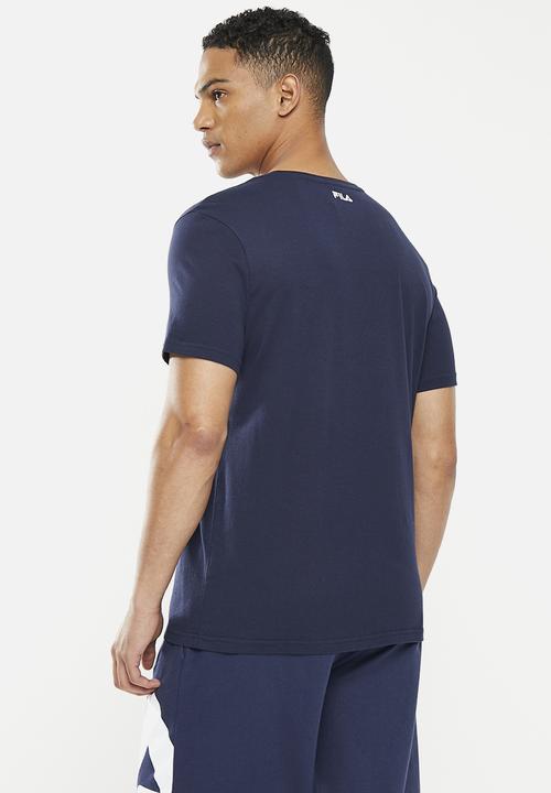 FILA - Mono deckle T-shirt - fila blue