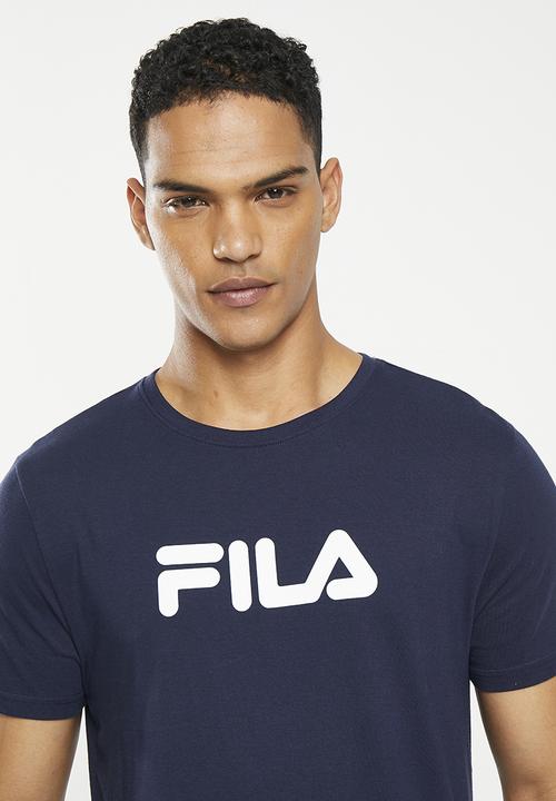 FILA - Mono deckle T-shirt - fila blue