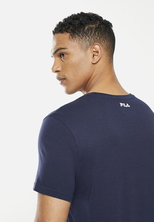 FILA - Mono deckle T-shirt - fila blue