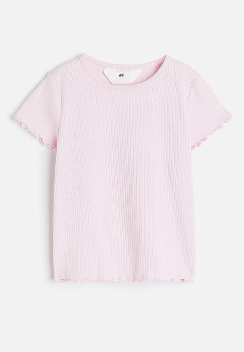 H&M - Ribbed top - light pink 