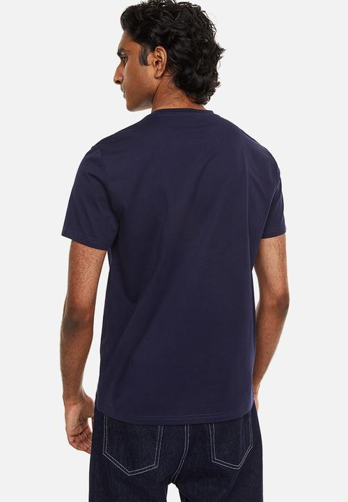 H&M - Slim fit pima cotton T-shirt - dark blue 