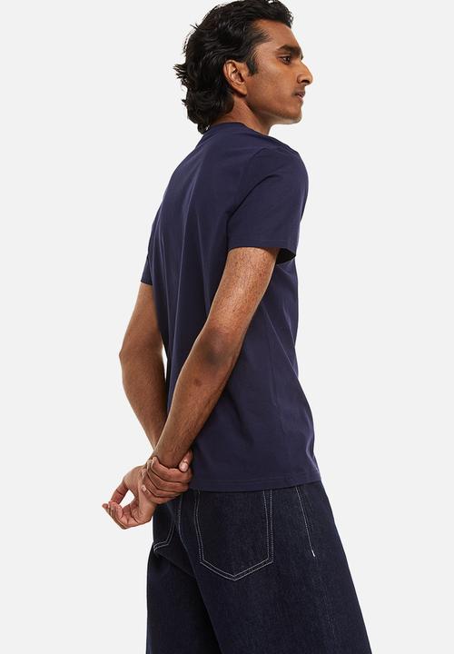 H&M - Slim fit pima cotton T-shirt - dark blue 