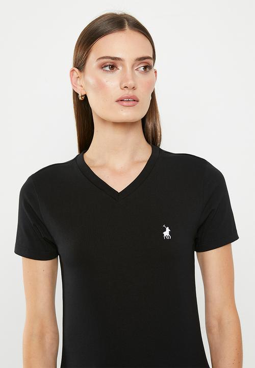 POLO - Kelly V-neck tee - black
