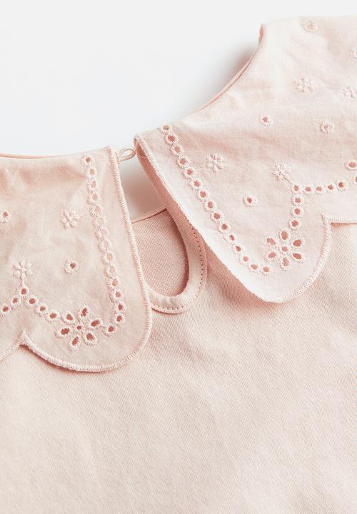 H&M - Collared top - powder pink 