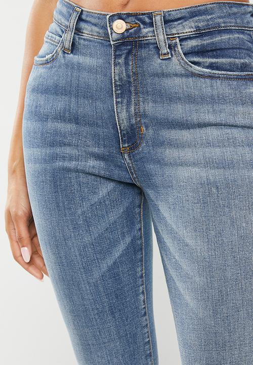 GUESS - 1981 high rise skinny - mid wash