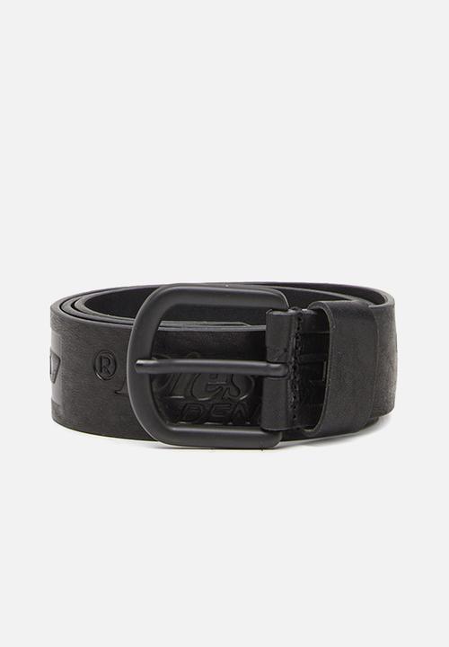 diesel logo belt black