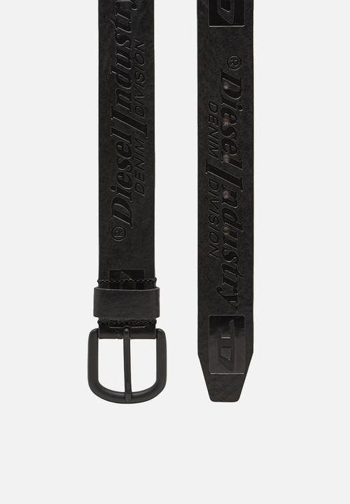 Diesel  - Diesel logo b-archive belt - black 