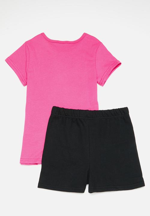 Character Group - Barbie short sets - cerise & black 