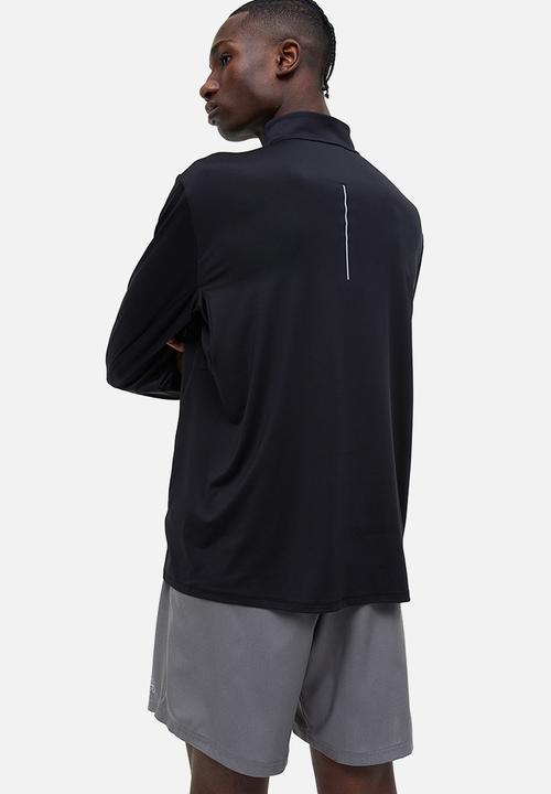 H&M - Drymove™ zip-top sports top - black