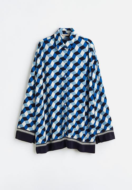 H&M - Patterned shirt - bright blue patterned