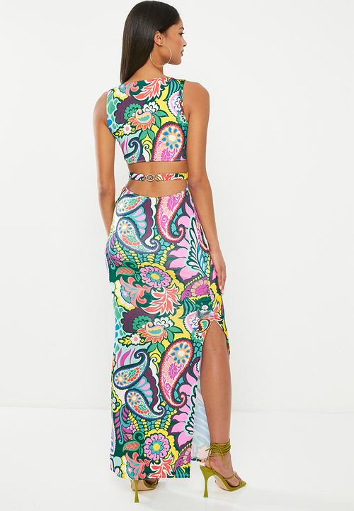 SISSY BOY - Flow with it: maxi with back hardware detail - multi